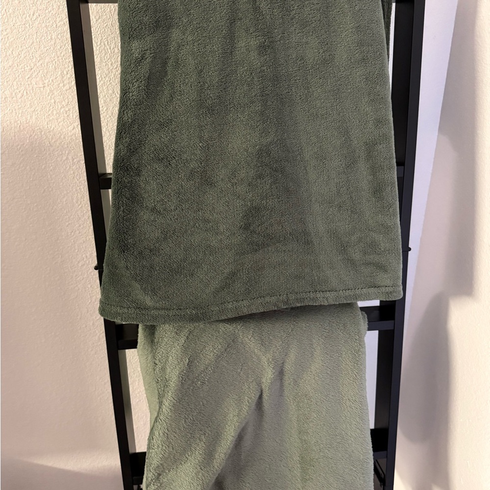 Two Soft Green blankets